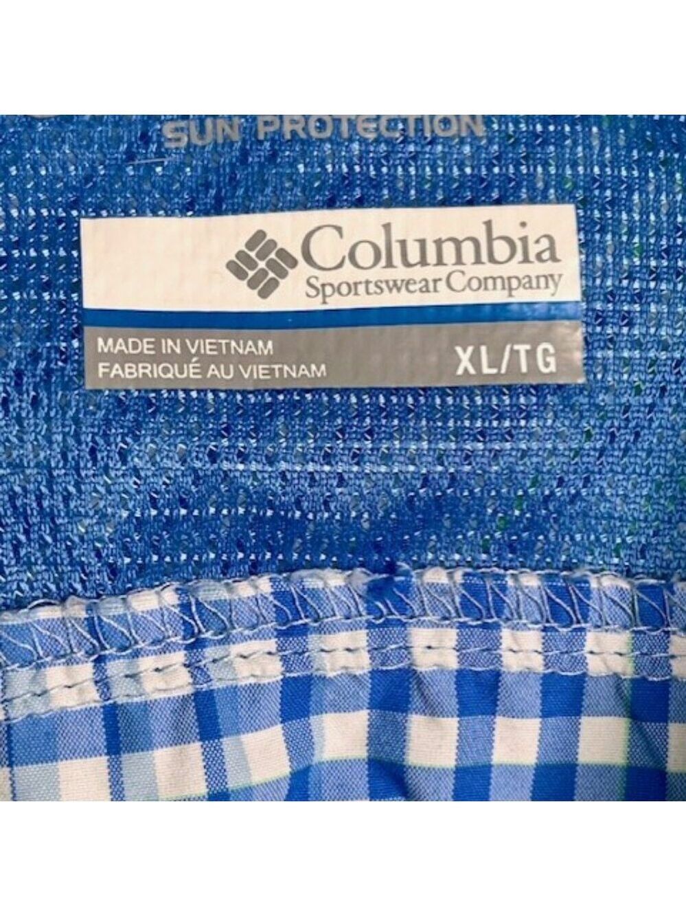Columbia Silver Ridge Checked Shirt Roll Up Omni Shade - Green/Blue/White - XL - Picture 10 of 12